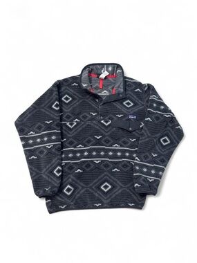 Patagonia synchilla pullover snap t fleece Aztec southwestern grey S mens